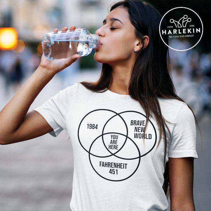 DEZENTE REBELLEN PREMIUM SHIRT MÄDELS • DYSTOPIE - hell