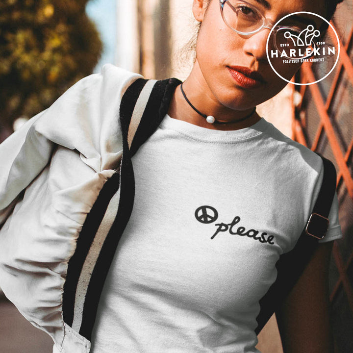 DEZENTE REBELLEN PREMIUM SHIRT MÄDELS • PEACE PLEASE