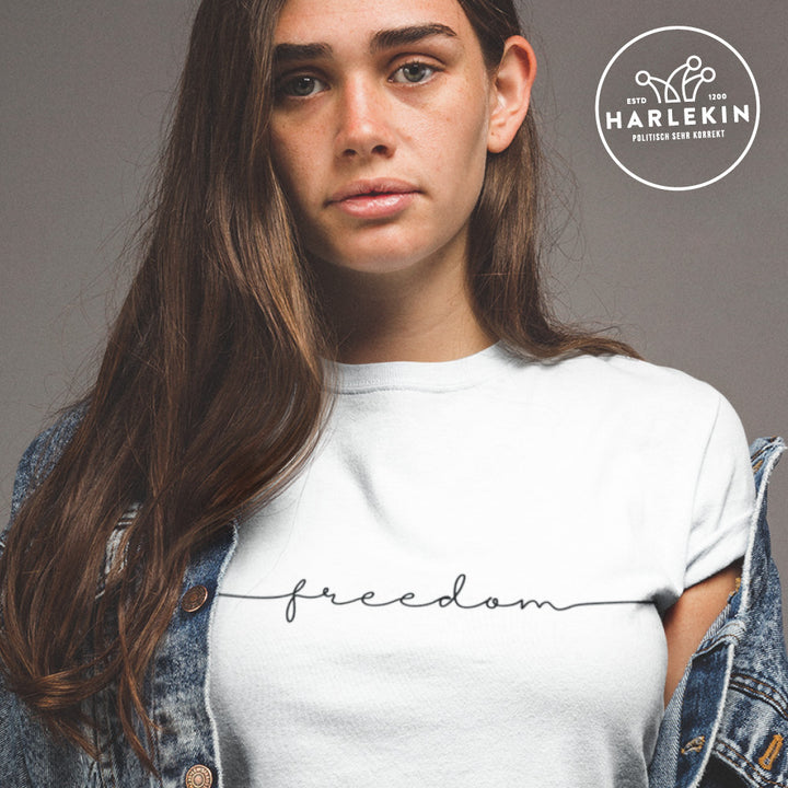 PREMIUM SHIRT MÄDELS • FREEDOM SIGNATURE - HELL