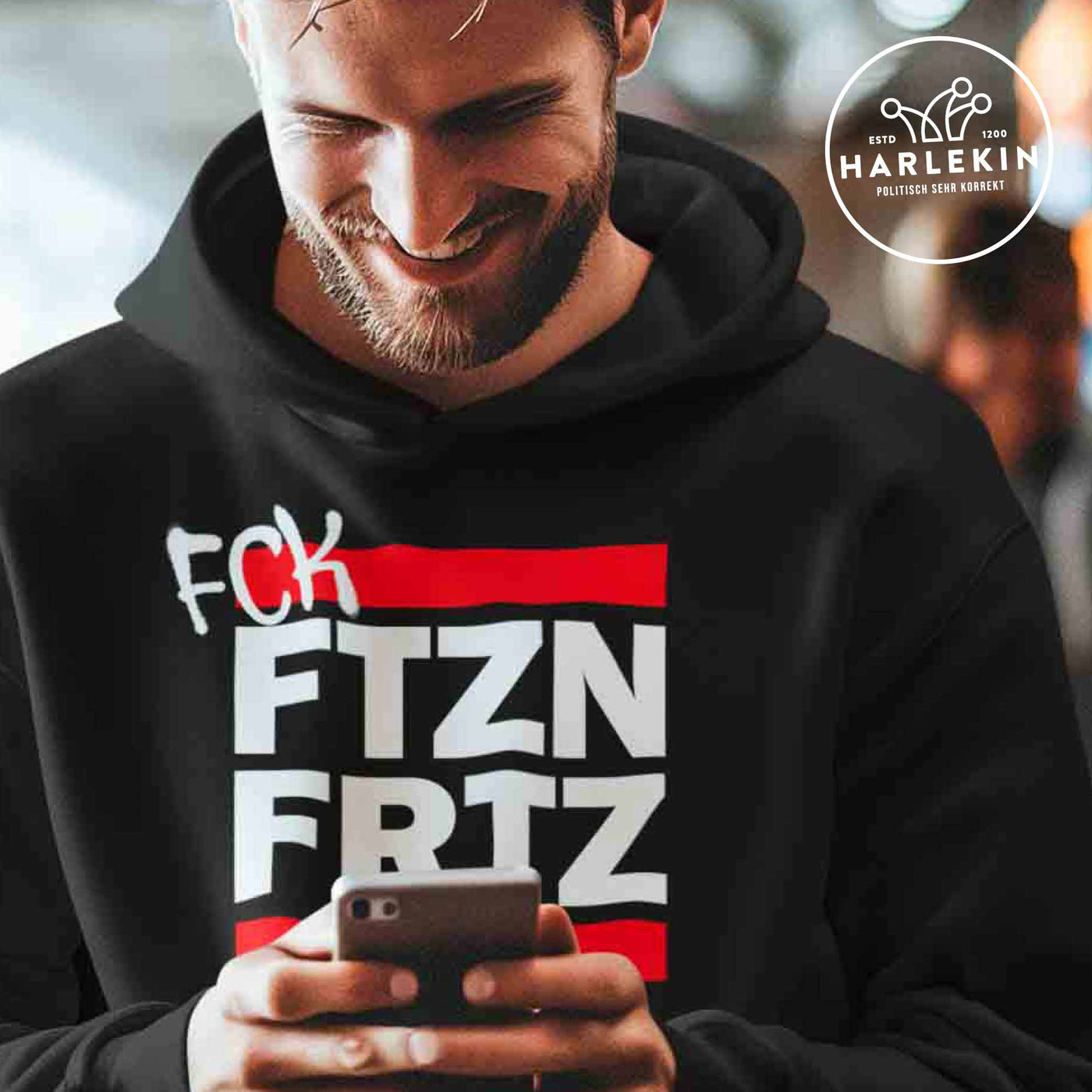 HOODIE BUBEN • FCK FTZN FRTZ - dunkel