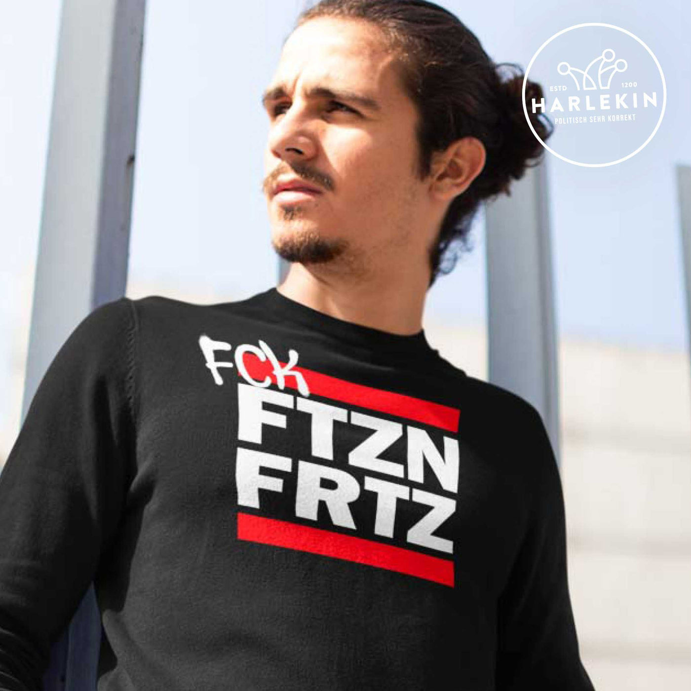 SWEATER BUBEN • FCK FTZN FRTZ - dunkel