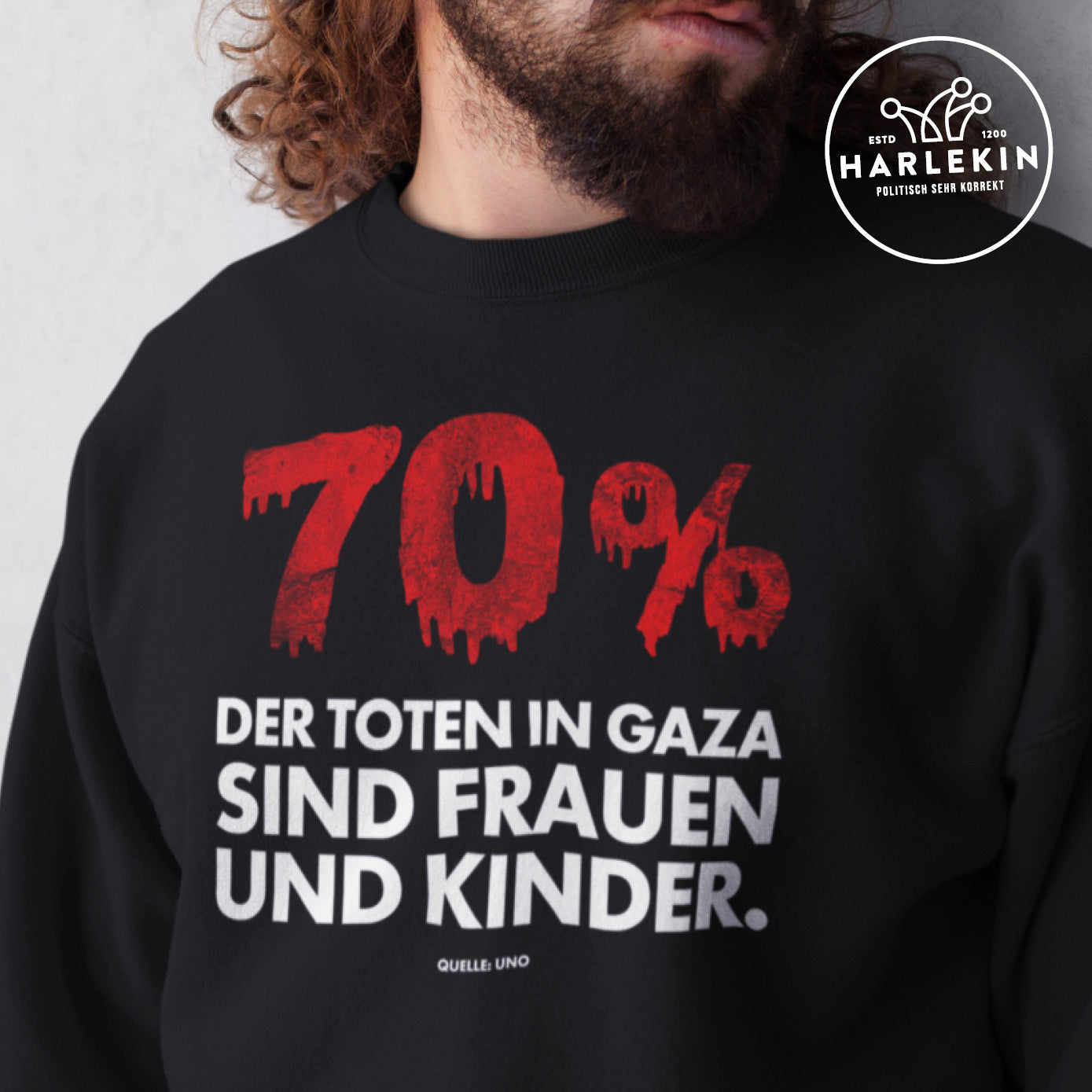 SWEATER BUBEN • 70% DER TOTEN IN GAZA