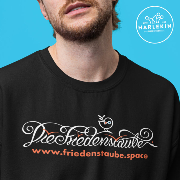 SWEATER BUBEN • FRIEDENSTAUBE.SPACE - BRUSTPRINT - dunkel