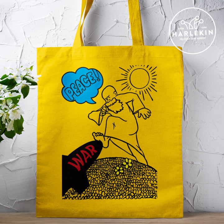 STOFFTASCHE • PEACE & WAR (ORIGINAL DDR-PLAKAT)