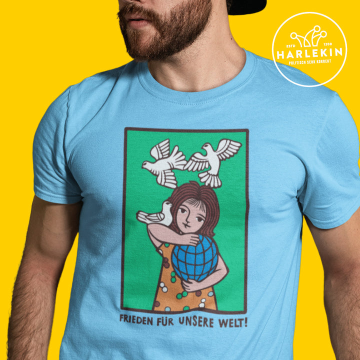 PREMIUM SHIRT BUBEN • FRIEDEN FÜR UNSERE WELT! (DDR-ORIGINAL-PLAKAT)