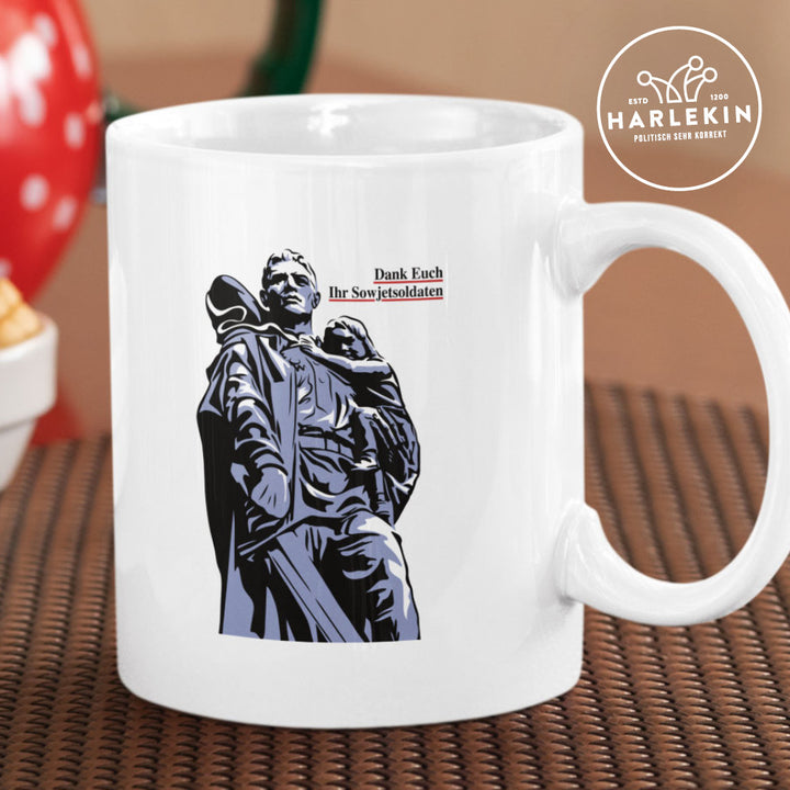 TASSE • DANK EUCH IHR SOWJETSOLDATEN (DDR ORIGINAL-PLAKAT)