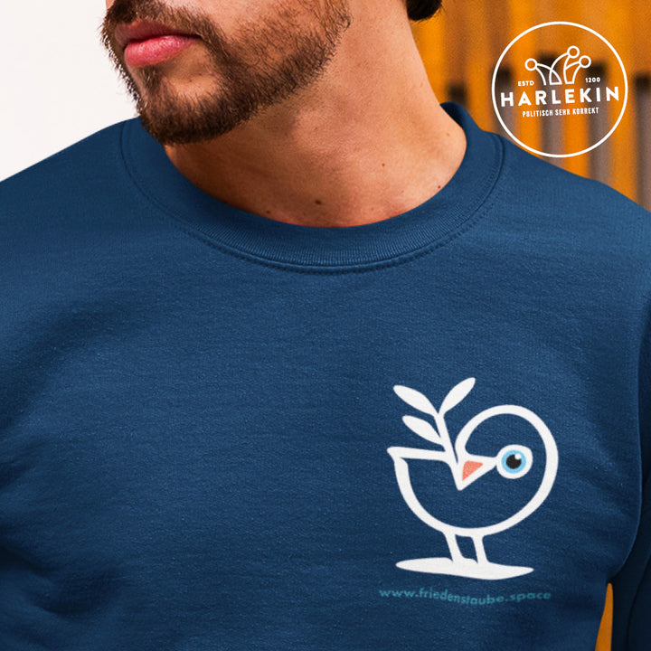 SWEATER BUBEN • FRIEDENSTAUBE.SPACE - BRUST BADGE - dunkel