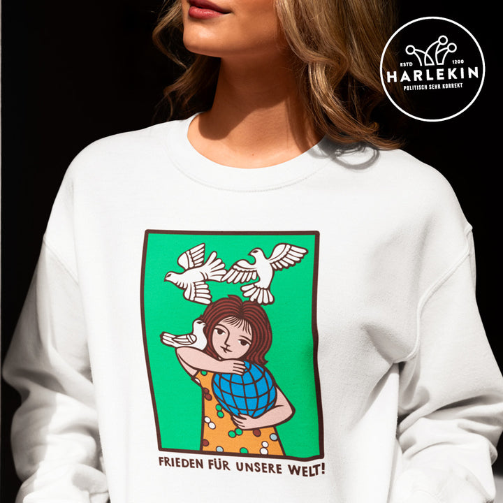 SWEATER MÄDELS • FRIEDEN FÜR UNSERE WELT! (DDR-ORIGINAL-PLAKAT)
