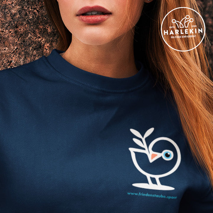 SWEATER MÄDELS • FRIEDENSTAUBE.SPACE - BRUST BADGE - dunkel