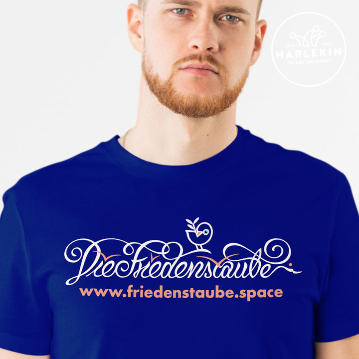 PREMIUM SHIRT BUBEN • FRIEDENSTAUBE.SPACE - BRUSTPRINT - dunkel