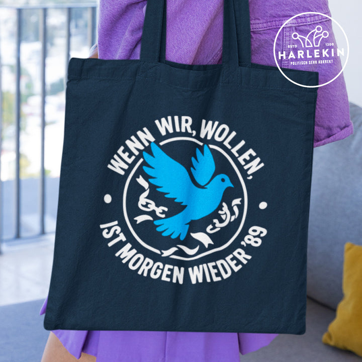 STOFFTASCHE • WENN WIR WOLLEN, IST MORGEN WIEDER '89 - dunkel