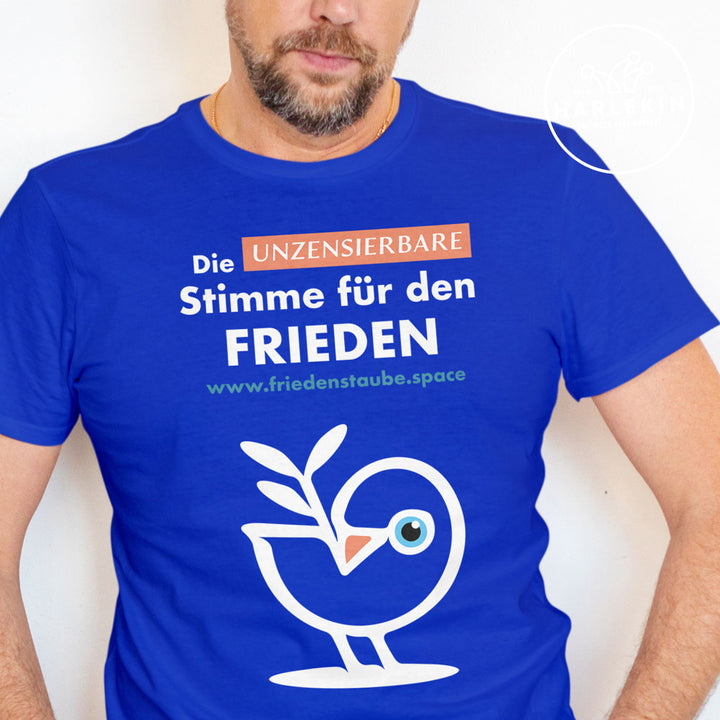 PREMIUM SHIRT BUBEN • FRIEDENSTAUBE.SPACE - FRONTPRINT - dunkel
