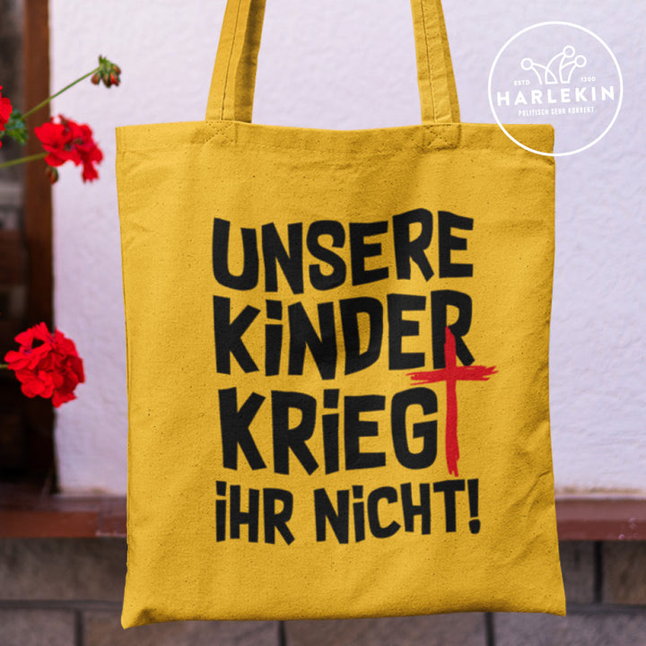 STOFFTASCHE • UNSERE KINDER KRIEGT IHR NICHT - hell