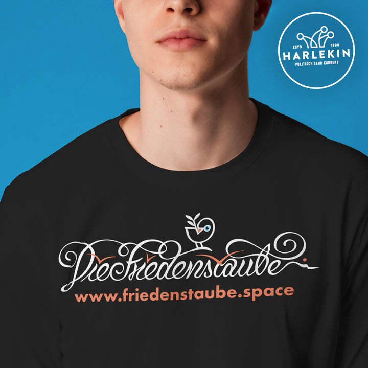 SWEATER BUBEN • FRIEDENSTAUBE.SPACE - BRUSTPRINT - dunkel