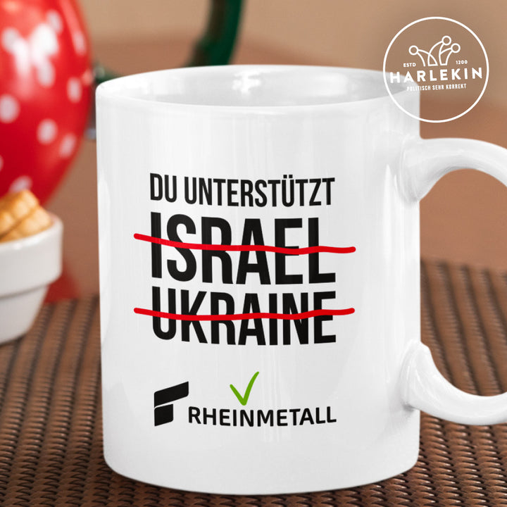 TASSE • DU UNTERSTÜTZT RHEINMETALL - hell