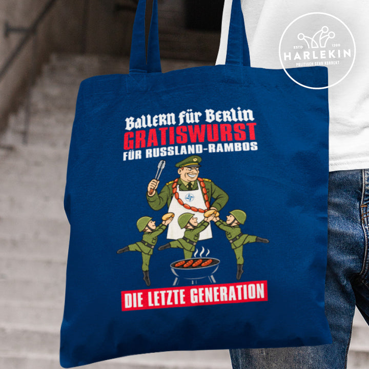 STOFFTASCHE • GRATISWURST FÜR RUSSLAND-RAMBOS