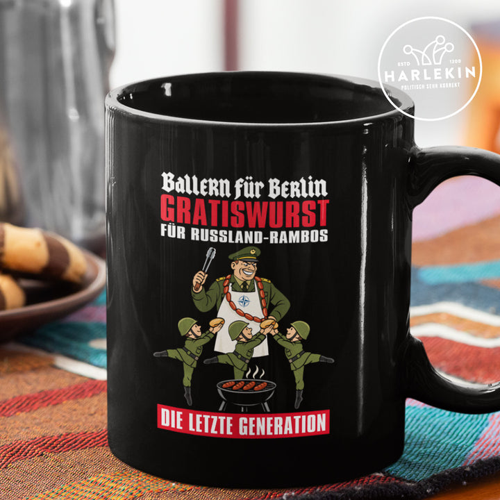 TASSE • GRATISWURST FÜR RUSSLAND-RAMBOS