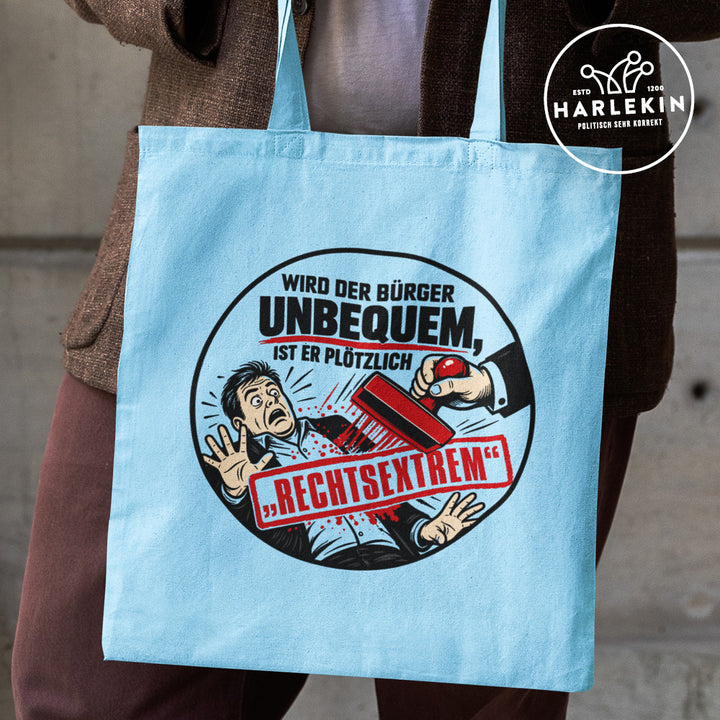 STOFFTASCHE • WIRD DER BÜRGER UNBEQUEM, IST ER PLÖTZLICH RECHTSEXTREM