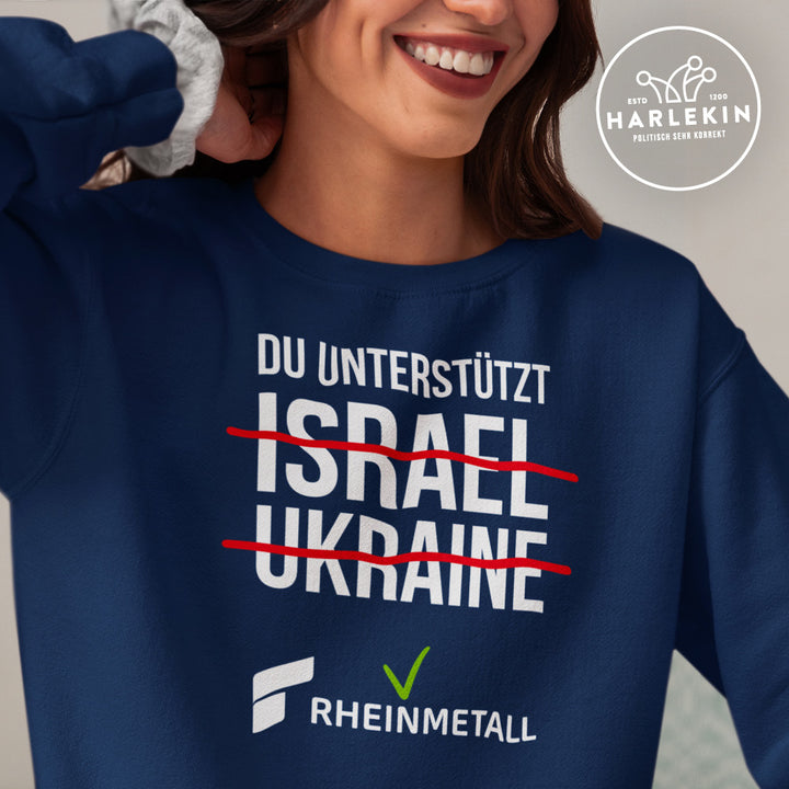 SWEATER MÄDELS • DU UNTERSTÜTZT RHEINMETALL - dunkel