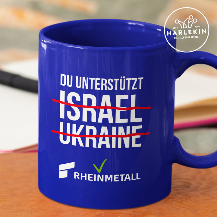 TASSE • DU UNTERSTÜTZT RHEINMETALL - dunkel
