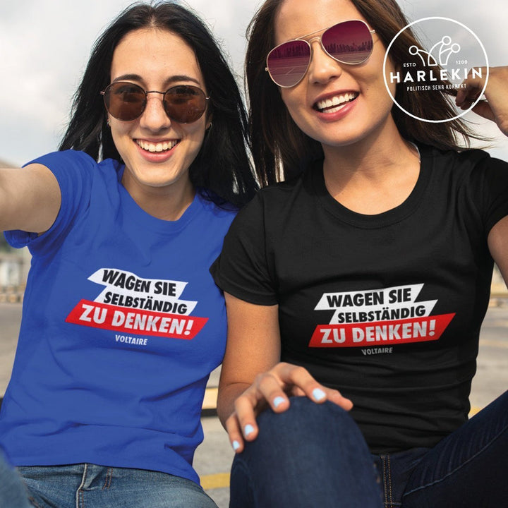 PREMIUM SHIRT MÄDELS • VOLTAIRE: WAGEN SIE SELBSTÄNDIG ZU DENKEN