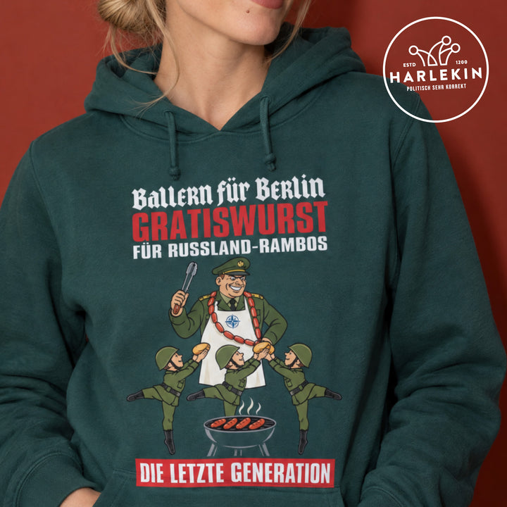 HOODIE MÄDELS • GRATISWURST FÜR RUSSLAND-RAMBOS