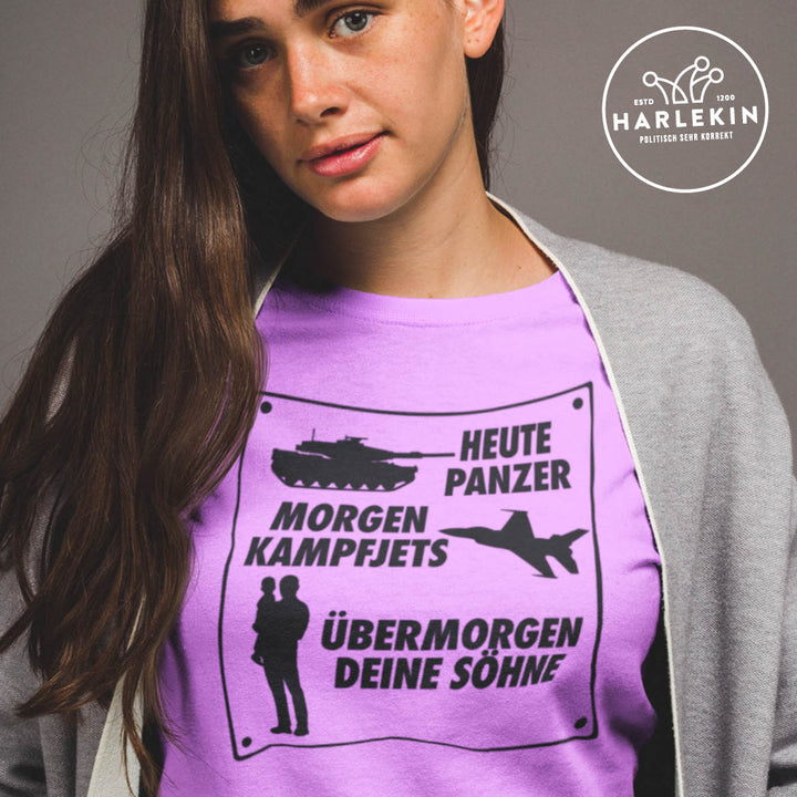 PREMIUM SHIRT MÄDELS • PANZER, KAMPFJETS, SÖHNE - HELL