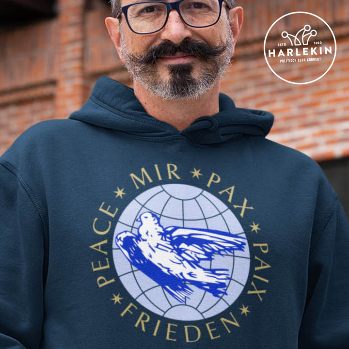 HOODIE BUBEN • PEACE, MIR, PAX, PAIX, FRIEDEN - DDR-ERSTTAGSBRIEF