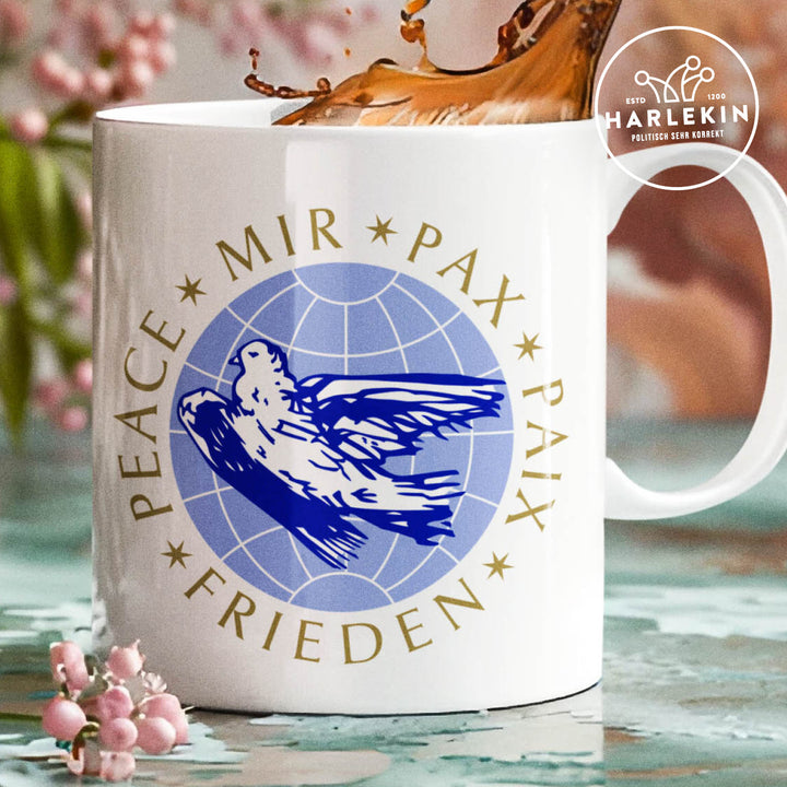TASSE • PEACE, MIR, PAX, PAIX, FRIEDEN - DDR-ERSTTAGSBRIEF