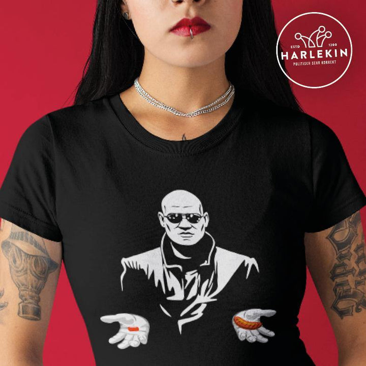 PREMIUM SHIRT MÄDELS • ROTE PILLE ODER BRATWURST / MATRIX