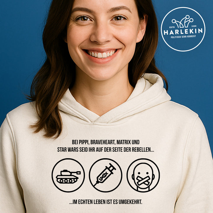 HOODIE MÄDELS • SEITE DER REBELLEN - hell
