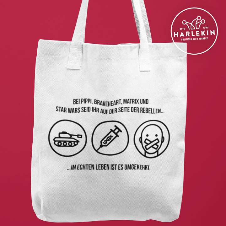 STOFFTASCHE • SEITE DER REBELLEN - hell