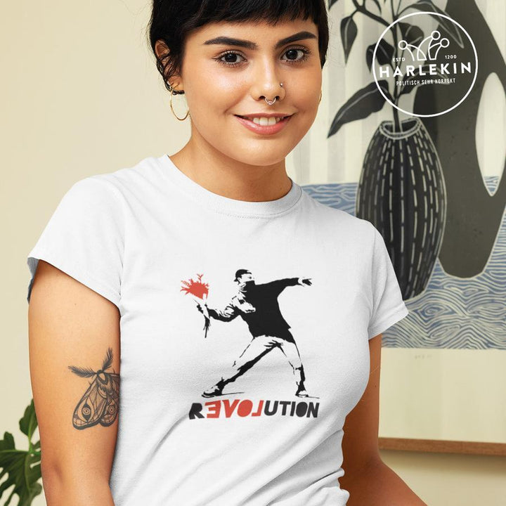PREMIUM SHIRT MÄDELS • BANKSY: R-LOVE-UTION / REVOLUTION