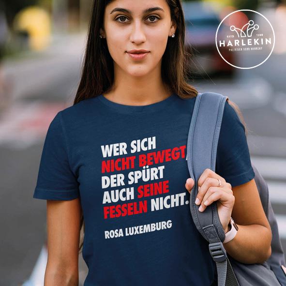 PREMIUM SHIRT MÄDELS • WER SICH NICHT BEWEGT ROSA