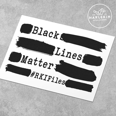 STICKER / AUFKLEBER (10 STK.) • BLACK LINES MATTER - #RKIFILES
