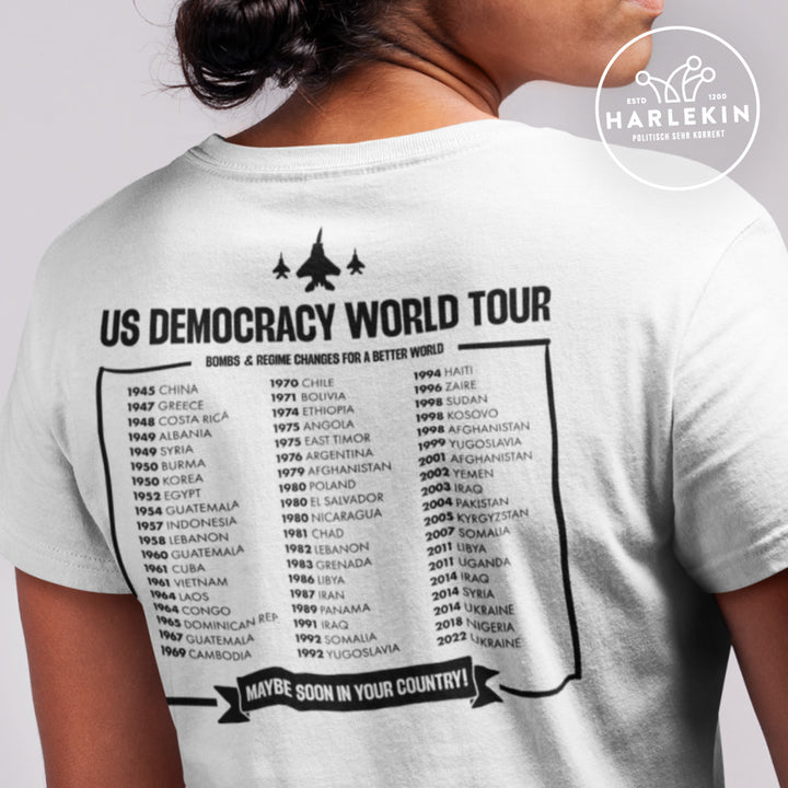 PREMIUM SHIRT MÄDELS • US DEMOCRACY WORLD TOUR  - WEISS