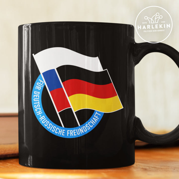 TASSE • FÜR DEUTSCH-RUSSISCHE FREUNDSCHAFT - dunkel