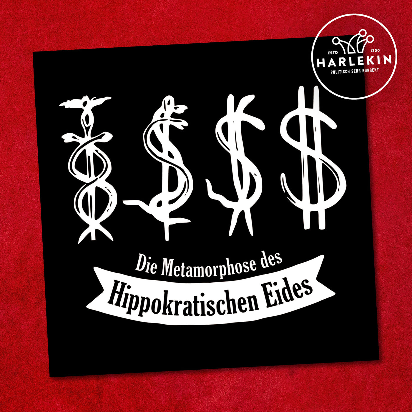 STICKER / AUFKLEBER • DIE METAMORPHOSE DES HIPPOKRATISCHEN EIDES (10 STK.)