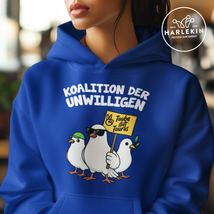 HOODIE MÄDELS • TAUBE STATT TAURUS - KOALITION DER UNWILLIGEN