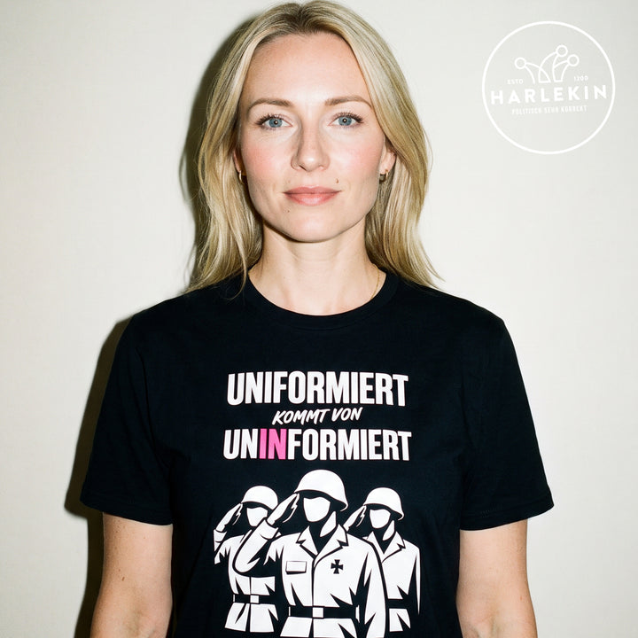 PREMIUM SHIRT MÄDELS • UNIFORMIERT KOMMT VON UNINFORMIERT