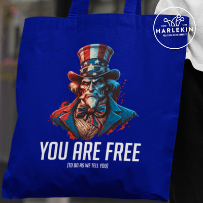 STOFFTASCHE • USA: YOU ARE FREE (TO DO AS WE TELL YOU)
