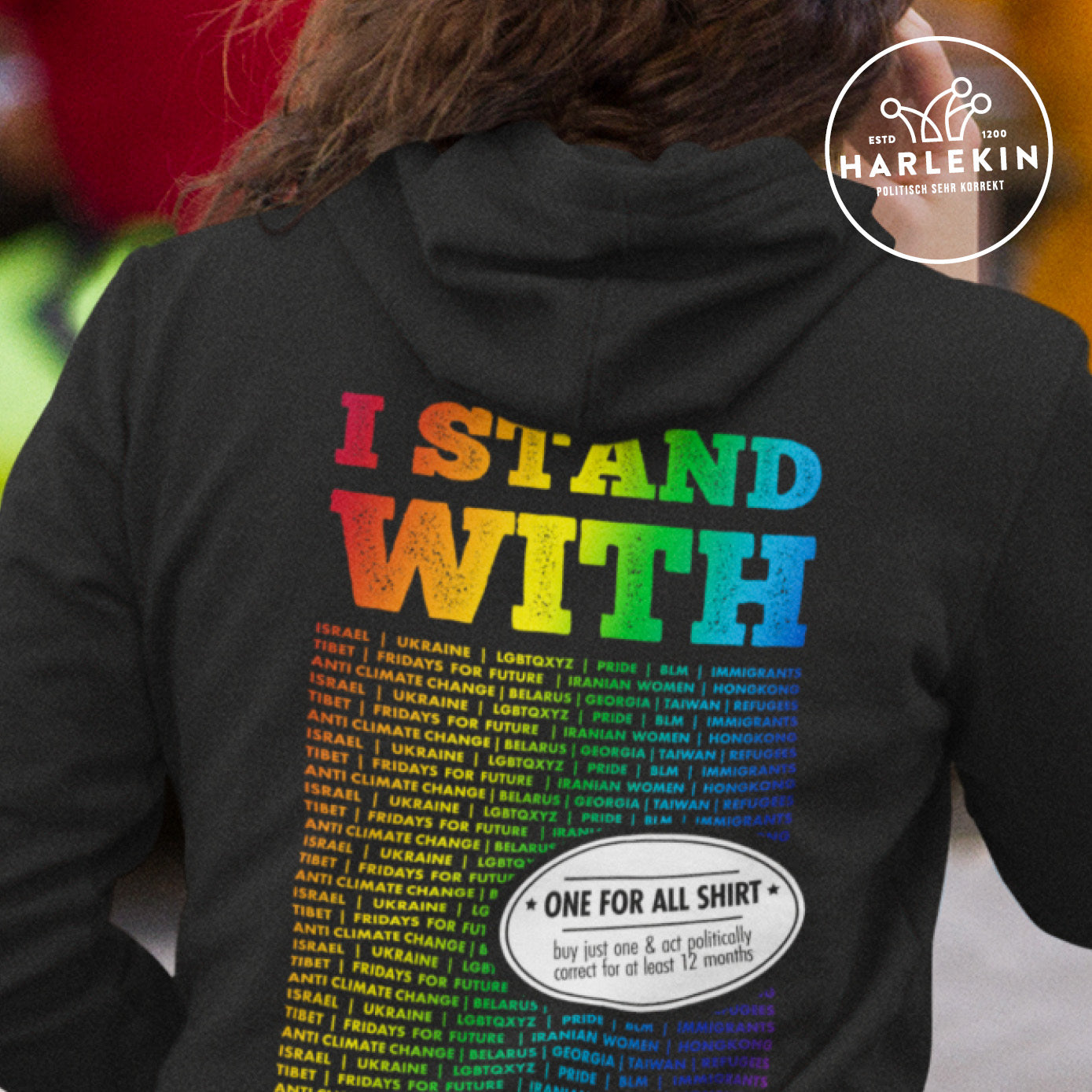 HOODIE MÄDELS • I STAND WITH - ONE FOR ALL SHIRT