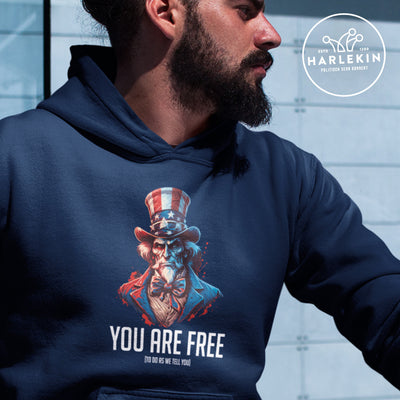 HOODIE BUBEN • USA: YOU ARE FREE (TO DO AS WE TELL YOU)