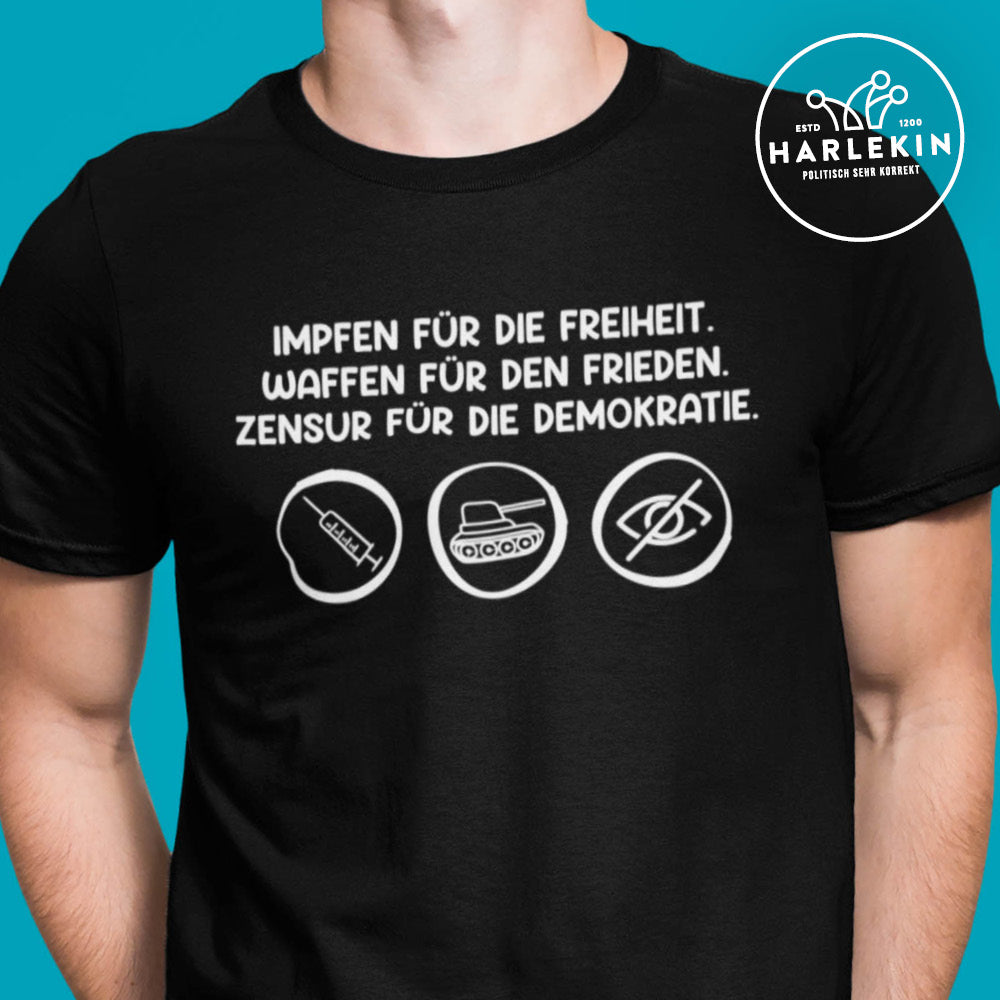 PREMIUM SHIRT BUBEN • FRIEDEN, FREIHEIT, DEMOKRATIE