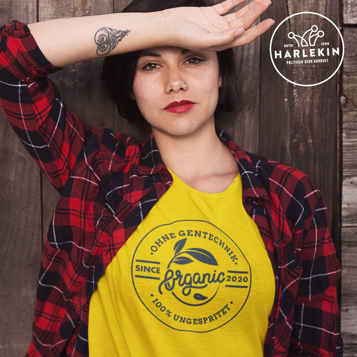 PREMIUM SHIRT MÄDELS • BADGE ORGANIC / 100% UNGESPRITZT - HELL