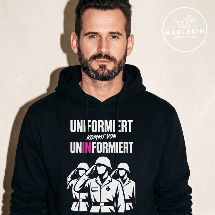 HOODIE BUBEN • UNIFORMIERT KOMMT VON UNINFORMIERT