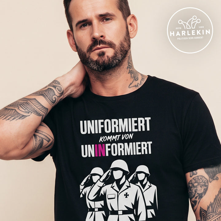 PREMIUM SHIRT BUBEN • UNIFORMIERT KOMMT VON UNINFORMIERT
