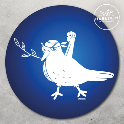 GROSSE STICKER / AUFKLEBER • POWER PEACE PIGEON (10 STK.)