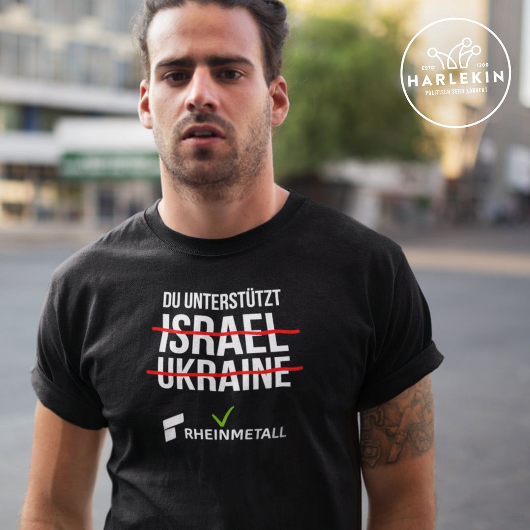 PREMIUM SHIRT BUBEN • DU UNTERSTÜTZT RHEINMETALL - dunkel