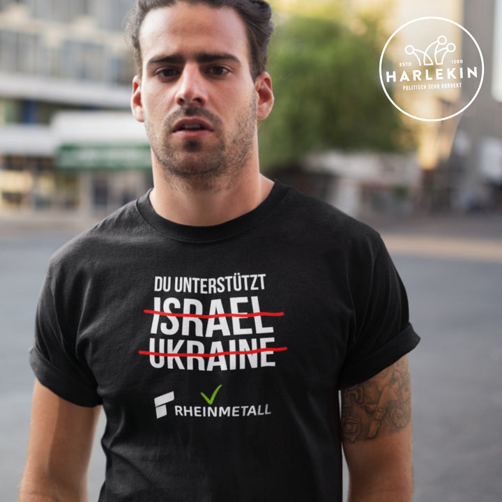 PREMIUM SHIRT BUBEN • DU UNTERSTÜTZT RHEINMETALL - dunkel